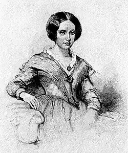 Lady Janet 'Jessie' Grindlay Simpson, a spectator of the first trial of chloroform by James Archer (c. 1846)