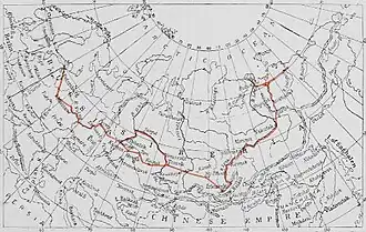 Search rescue map in Siberia