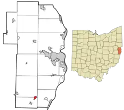 Location of Dillonvale in Jefferson County, Ohio