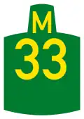 Metropolitan route M33 shield
