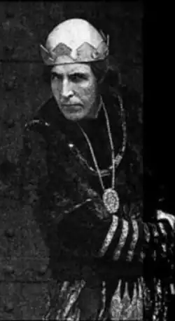 John Moncrieff as the King in Yolanda of Cyprus (1929)