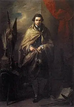 Painting of a man wearing an exotic cloak