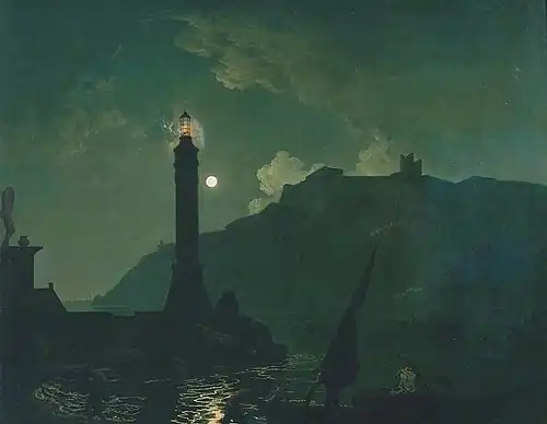 Moonlight, Coast of Tuscany by Joseph Wright of Derby