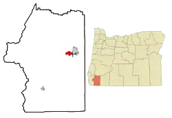 Location of Redwood, Oregon