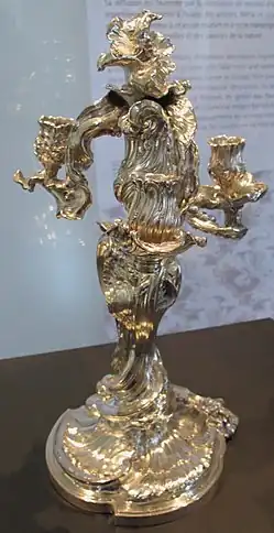 Candlelabra by Juste-Aurèle Meissonnier (1735–1740)