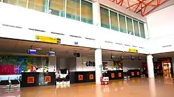 Check-in area