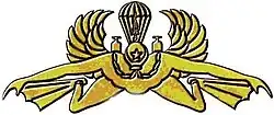 Subversive reconnaissance amphibian parachutist badge of Taifib