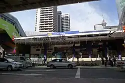 Masjid Jamek LRT Station entrance on Jalan Tun Perak