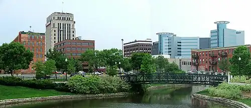 Downtown skyline of Kalamazoo