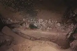 Wall paintings in Kalemba Rockshelter