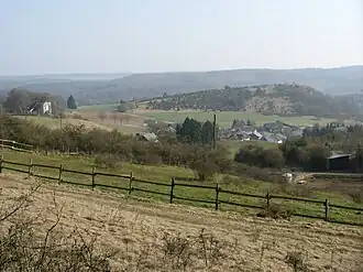 View from the Eifelsteig path of the Kalvarienberg