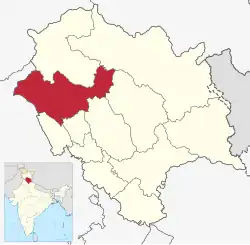 Location in Himachal Pradesh