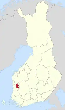 Location of Kankaanpää in Finland