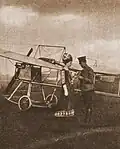 Ritter as a young officer with wife Erika after passing his pilot's examination, 30 September 1911