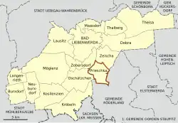 Location of Prieschka in Bad Liebenwerda