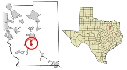 Location of Oak Grove in Kaufman County, Texas