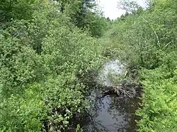 Kayaderosseras Creek Crossing Spier Falls Road in Greenfield NY