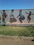 Ke-Ditselana Cultural Village wall mural