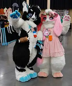 two kemono fursuits