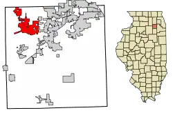 Location of Plano in Kendall County, Illinois.