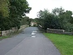 Roadway over the bridge in 2008