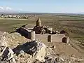 Lusarat seen in the background of Khor Virap Monastery.