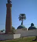 The rear of the mosque