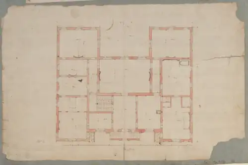 Design for the ground floor by Maurits Post (1671)