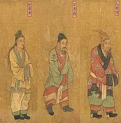 Envoys of the three kingdoms of Korea (Silla, Baekje, Goguryeo)
