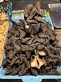 Boiled water caltrop on sale in Thailand