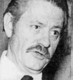 Black and white close up shot of Saxon