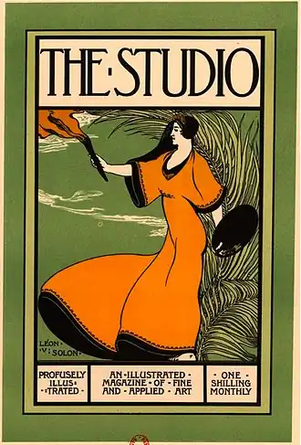 Poster by Léon-Victor Solon advertising The Studio