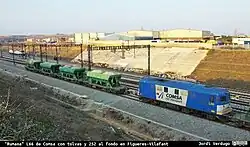 Electroputere LDE2100 diesel electric type with ballast wagons (2012)