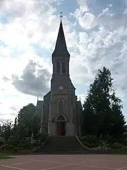 The church in La Chapelle-au-Moine