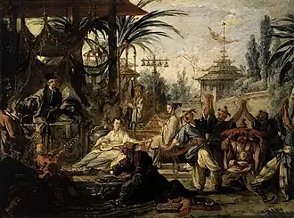 François Boucher, Chinese dance, 1742, oil on canvas, 42 × 65 cm.