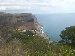 Coastal road through La Grande Chaloupe