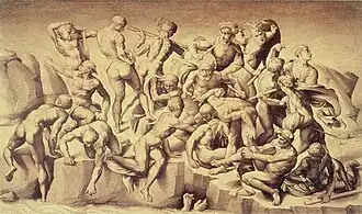 copy of lost painting that had been by Michelangelo