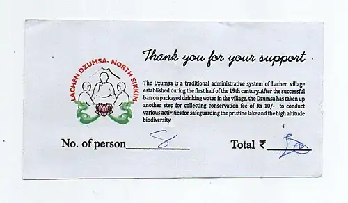 Lachen entry point ticket