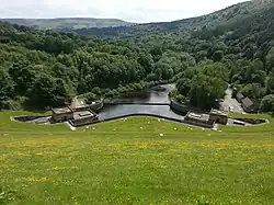 Ladybower Overflow valve-houses