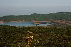 Aerial view of Lakhmapur Dam