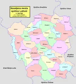 Location of Laktaši