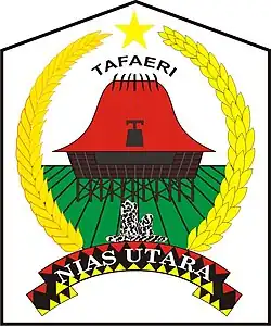Coat of arms of North Nias Regency