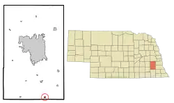Location of Firth, Nebraska