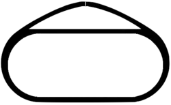 Track layout of the Las Vegas Motor Speedway: The track has four turns with one backstretch linking the turns together. The pit road splits off from the track on the inside of turn four and rejoins the track at the entry of turn one.