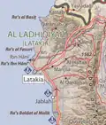 Map of Latakia governorate