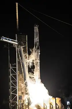 Crew Dragon Endurance with the Crew-3 astronauts aboard launches atop a Falcon 9 rocket launches from LC-39A.
