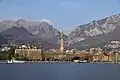 View of Lecco from Lake Como