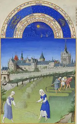 Illustration in Très Riches Heures du Duc de Berry (c. 15th century)