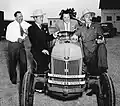 Lester E. Cox, Ernest Breech, Henry Ford II, and J. R. Davis at Kickapoo Prairie Farms.