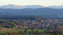 Leutkirch im Allgäu seen from the north